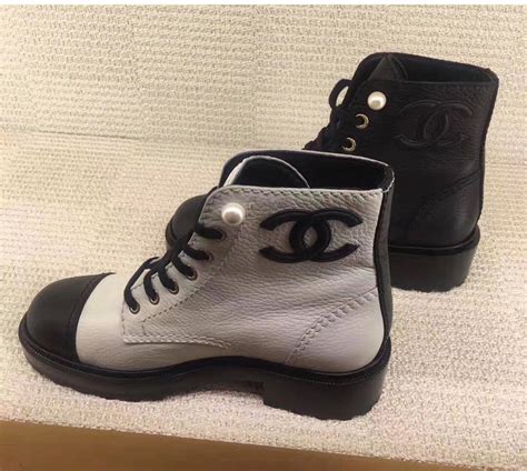 chanel quilted sneaker boots|Chanel black canvas heel boots.